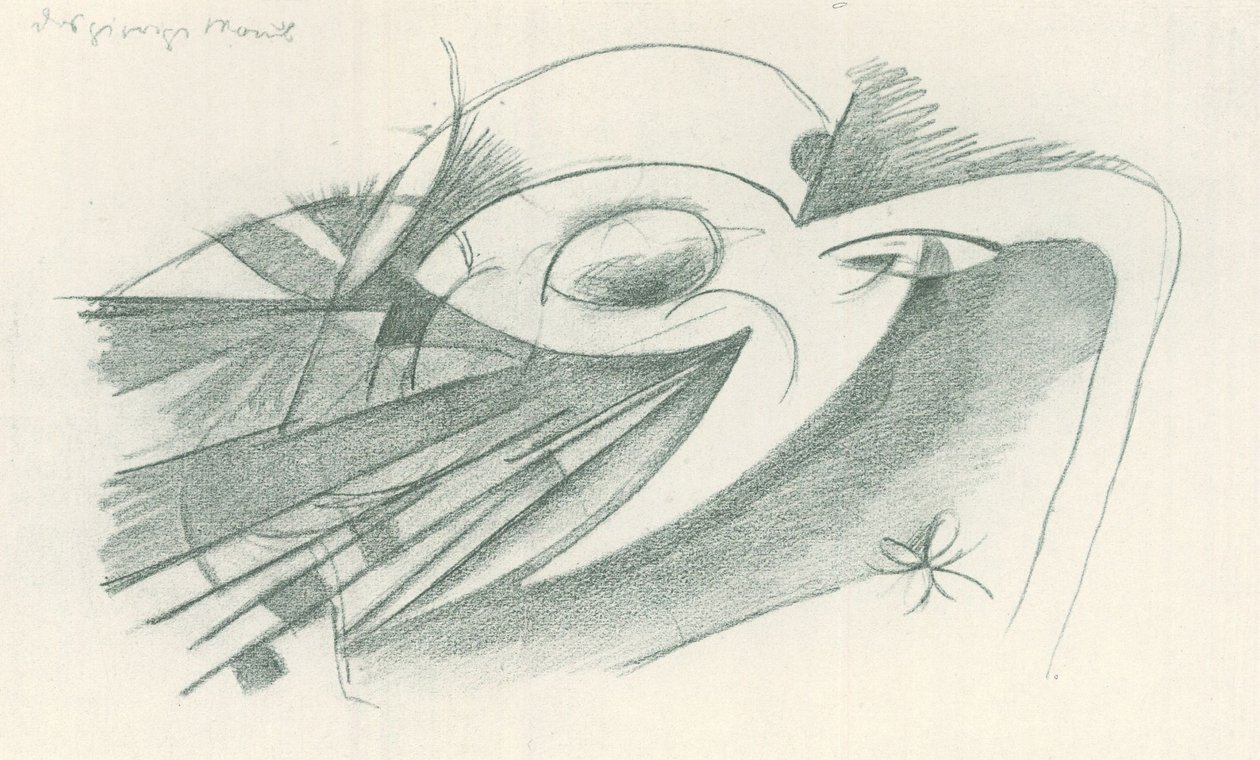 Den grådige måne af Franz Marc