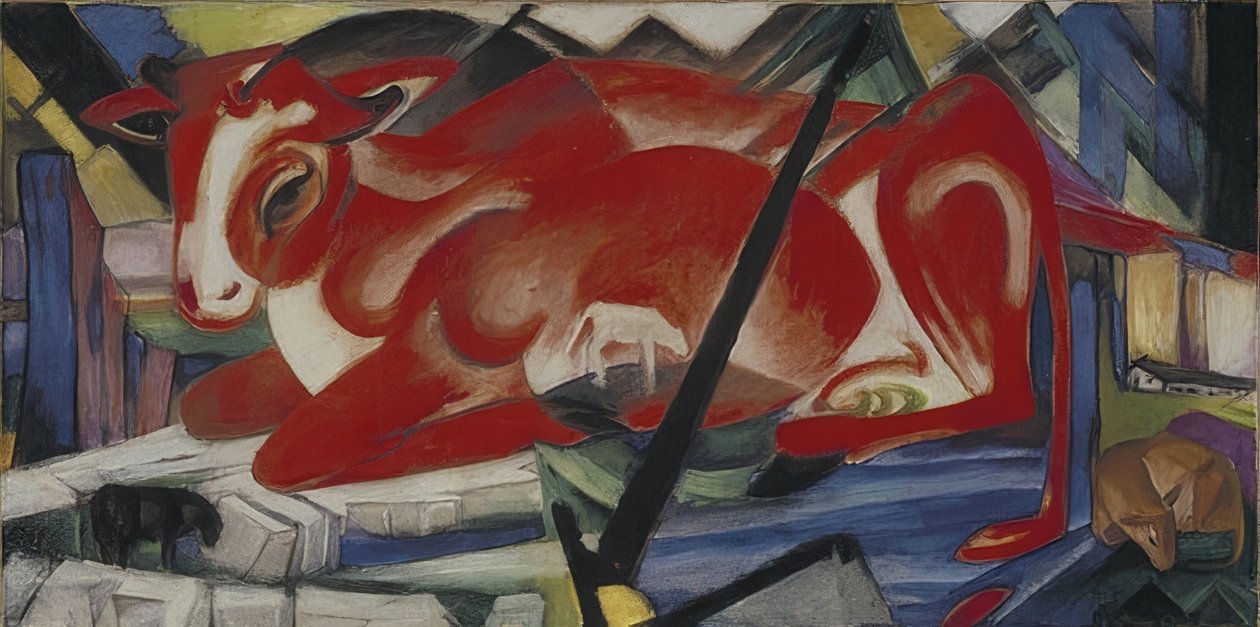Verdens ko. 1913 af Franz Marc