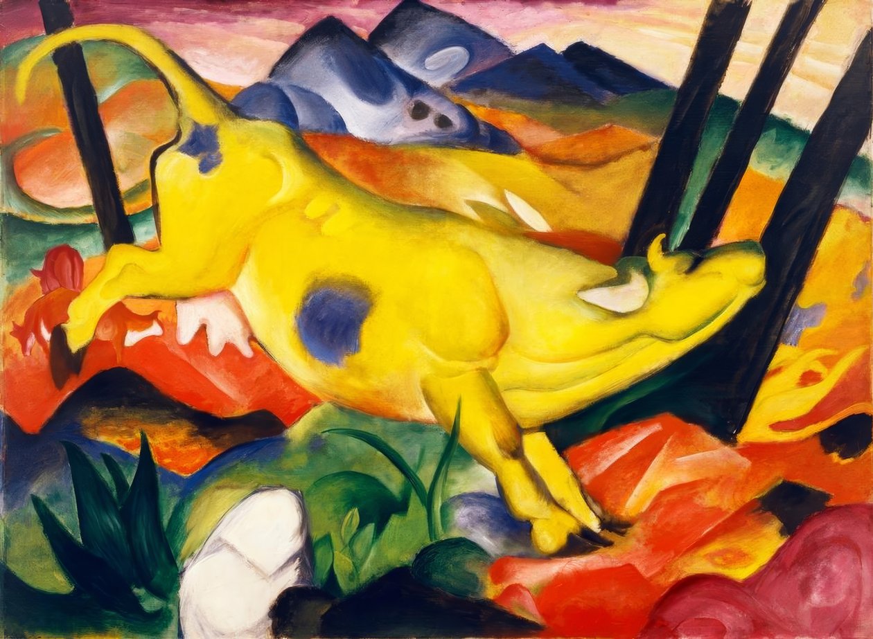 Den gule ko af Franz Marc