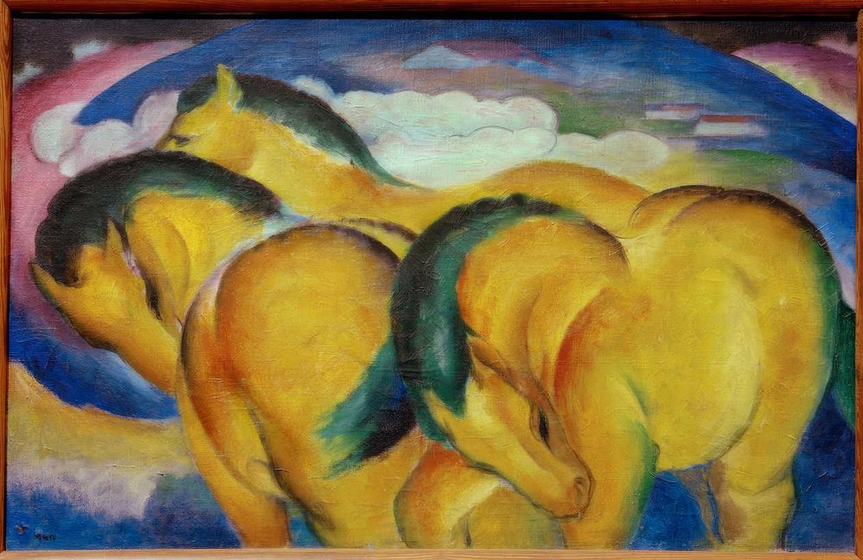 De små gule heste af Franz Marc