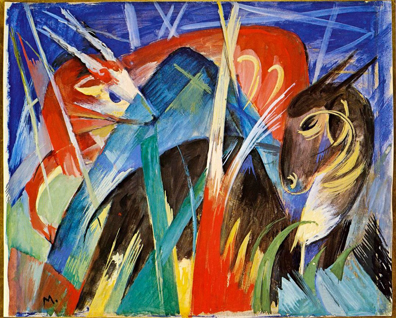 Fede dyr af Franz Marc