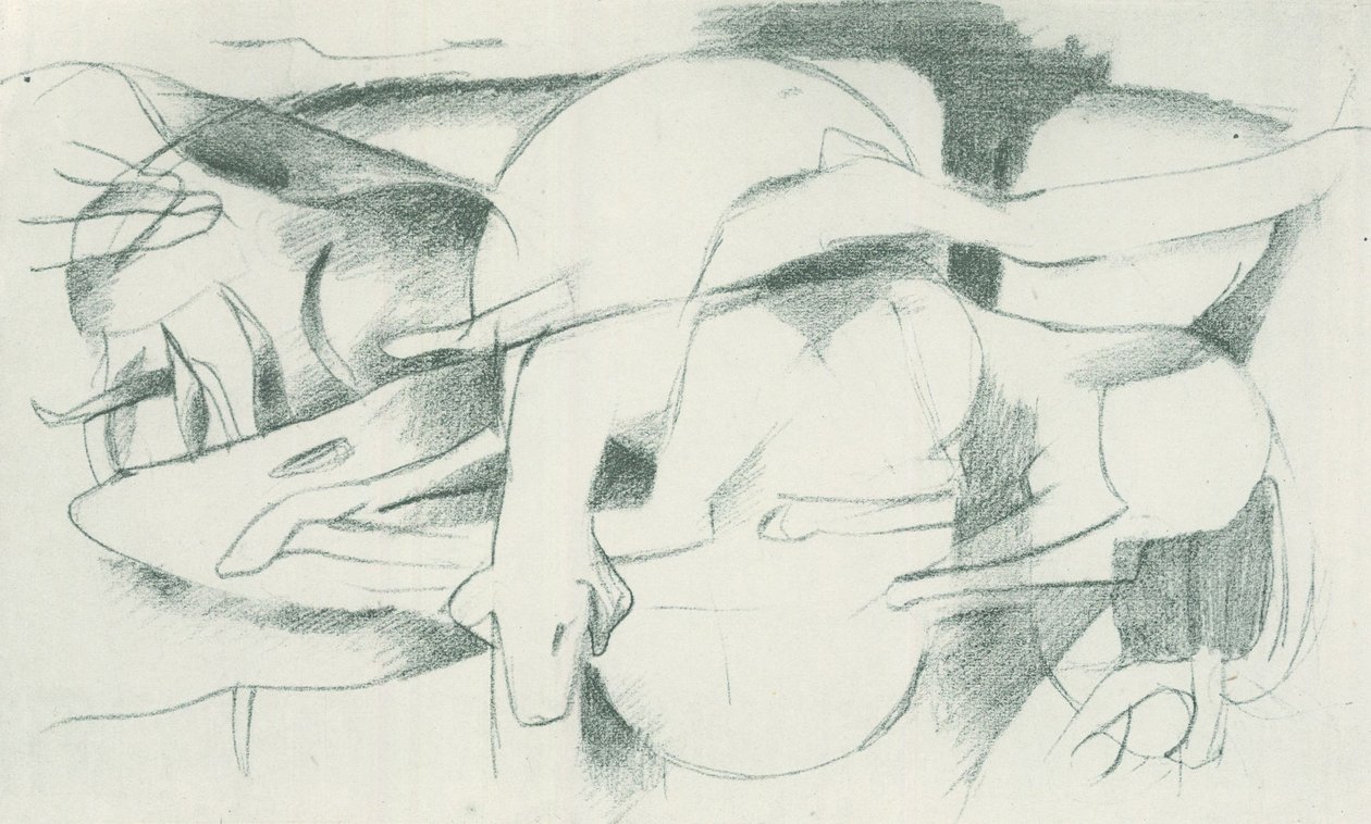 Franz Marc - Skitsebog fra marken - Blad 04 af Franz Marc