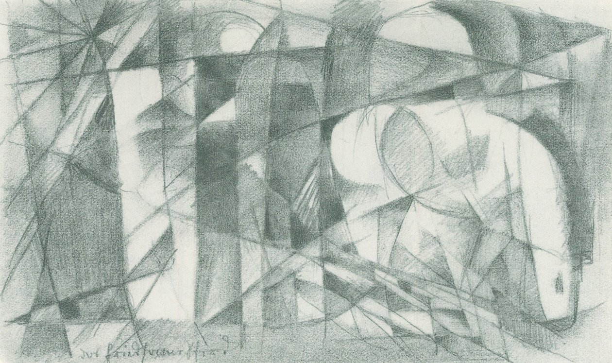 Franz Marc - Skitsebog fra marken - Blad 14 af Franz Marc