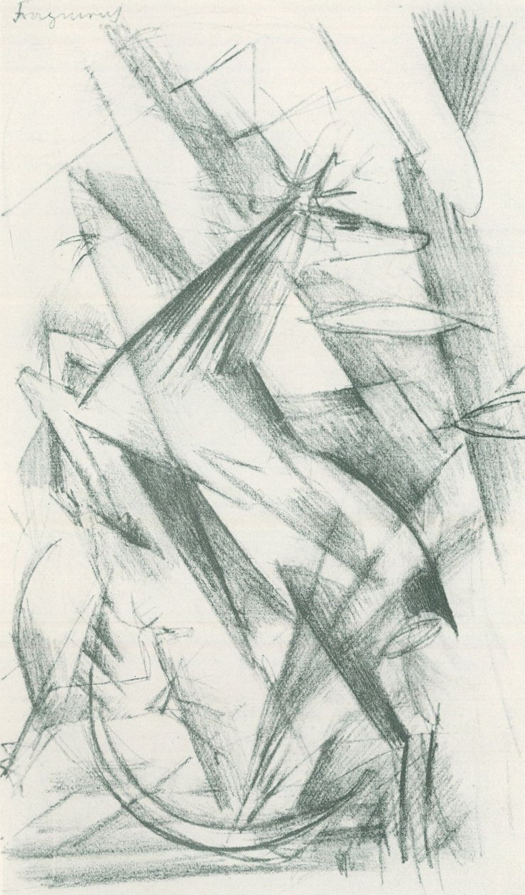 Franz Marc - Skitsebog fra marken - Blad 22 af Franz Marc