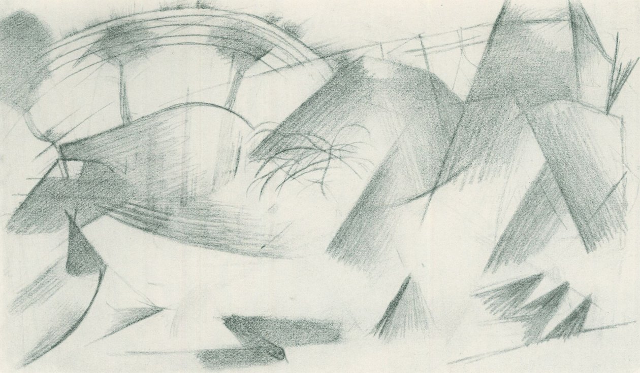 Franz Marc - Skitsebog fra marken - Blad 33 af Franz Marc
