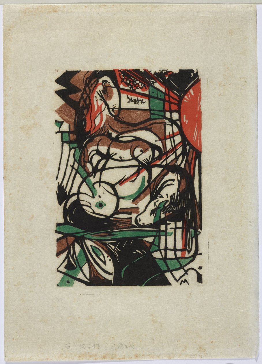 fødsel af heste af Franz Marc