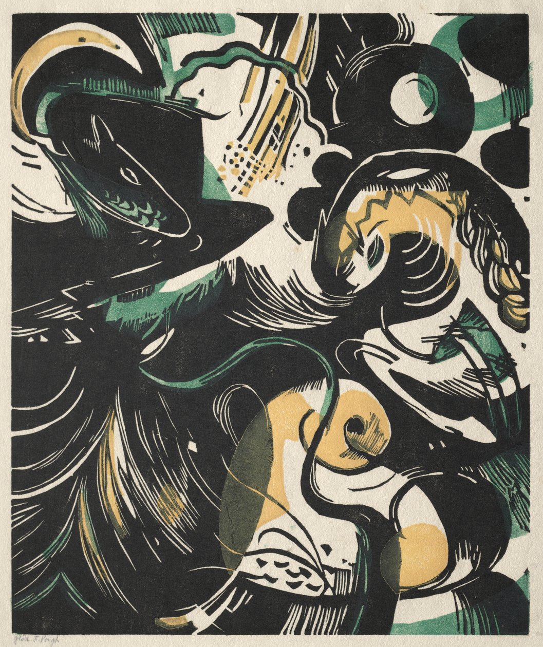 Første Mosebog II af Franz Marc