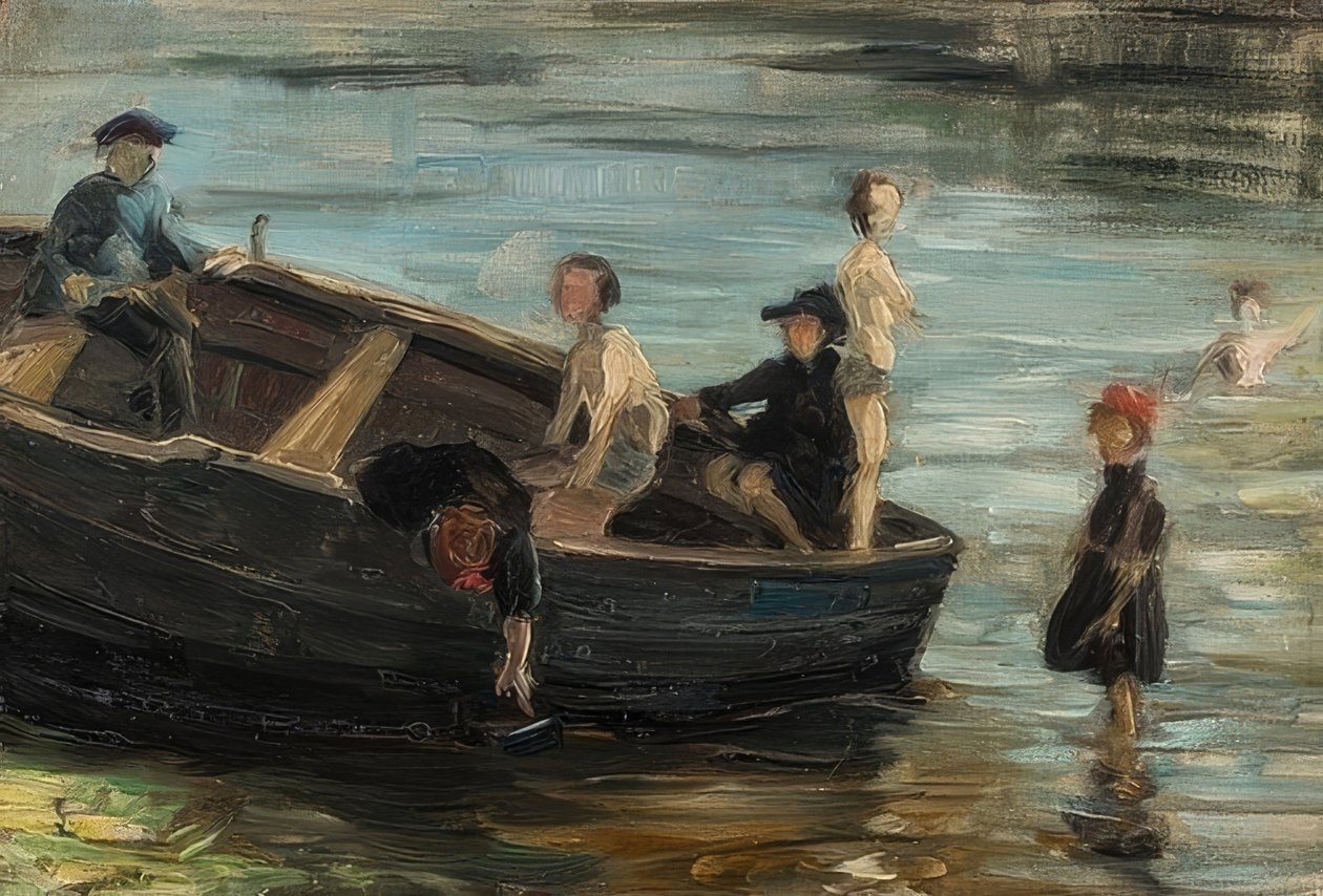 Børn i båden. 1903 af Franz Marc