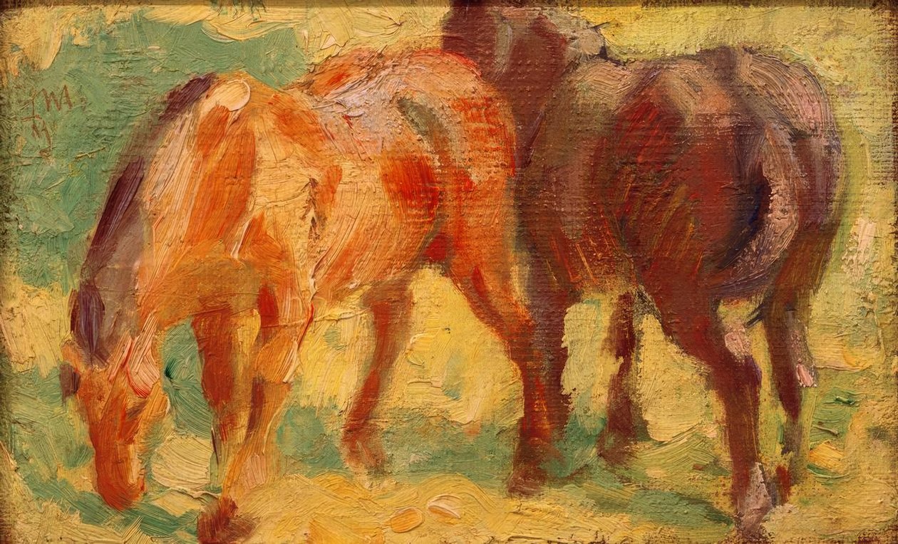 Lille hest billede af Franz Marc