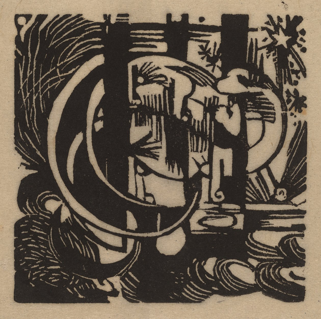 Firben, 1912. af Franz Marc
