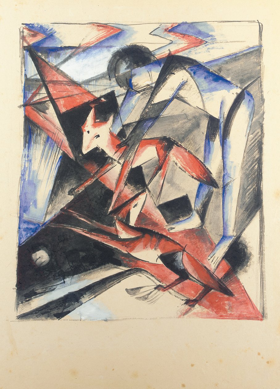 Noah og ræven, 1913 af Franz Marc