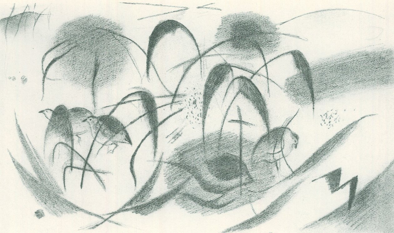 Perlehøns af Franz Marc