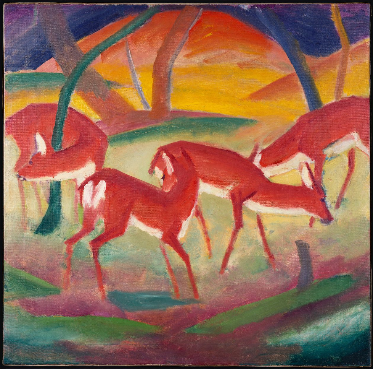 Rødhjort 1, 1910 af Franz Marc