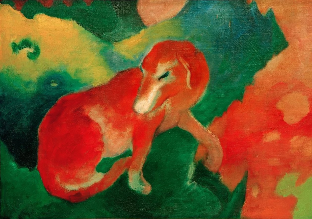 Rød hund af Franz Marc