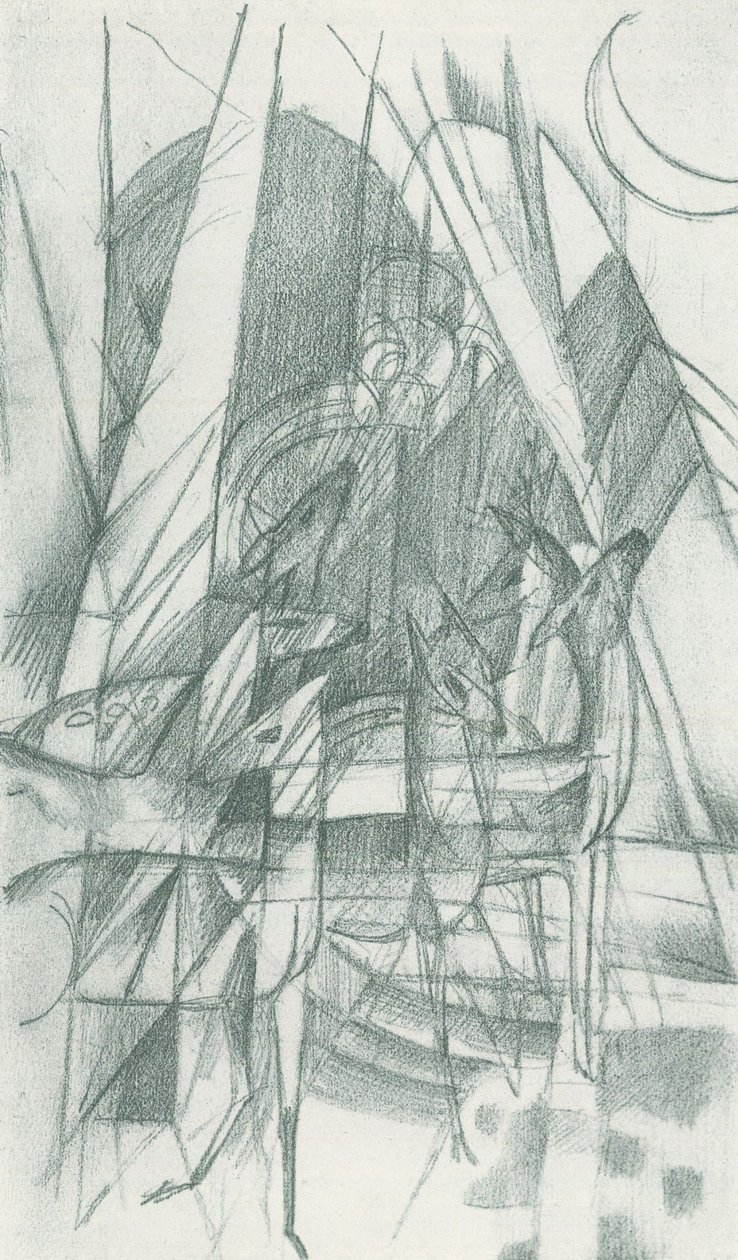 Rotwild af Franz Marc