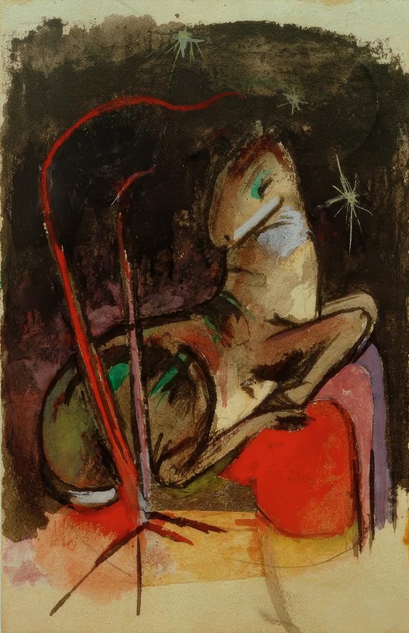 Hvilende dyr af Franz Marc
