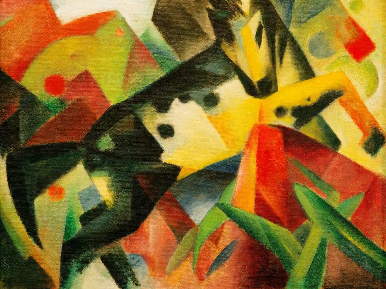 Springhest af Franz Marc