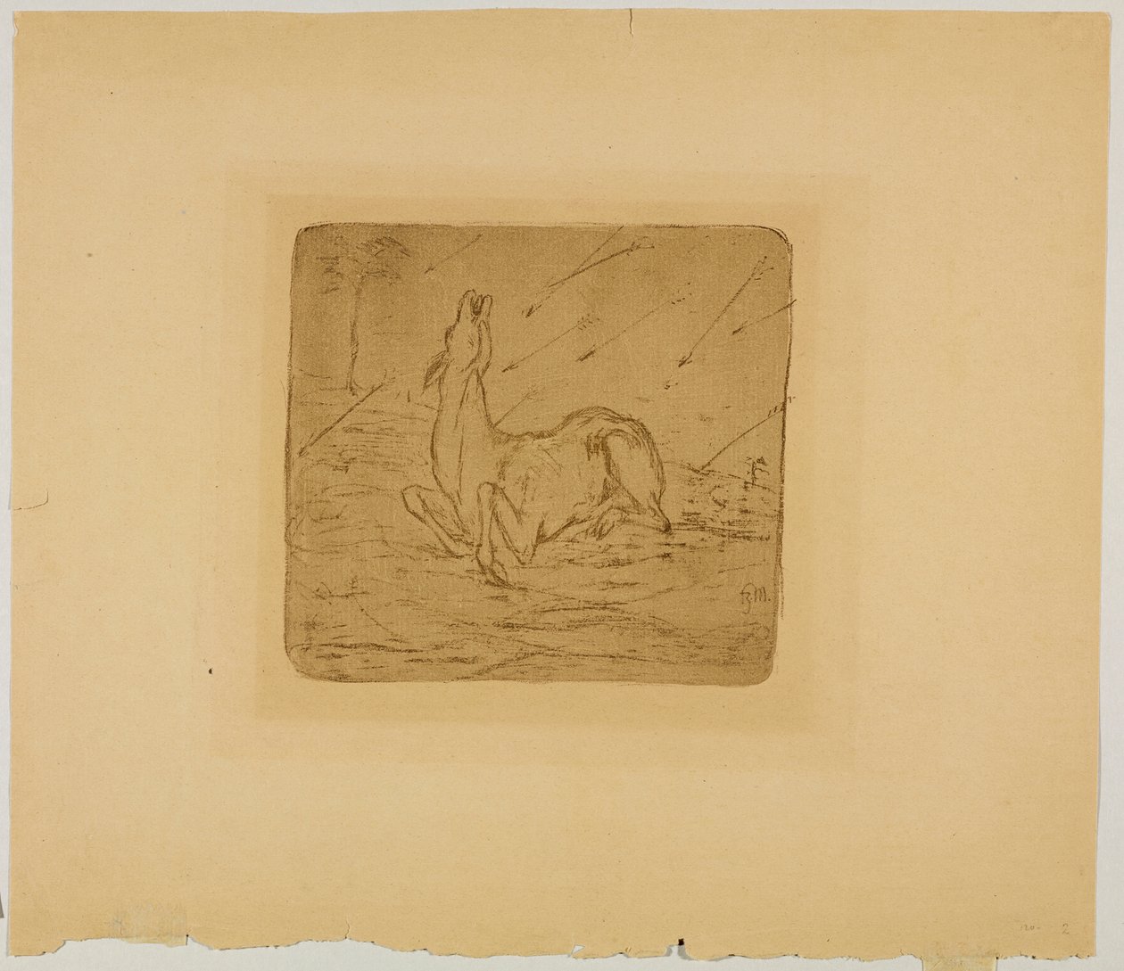 døende rådyr af Franz Marc