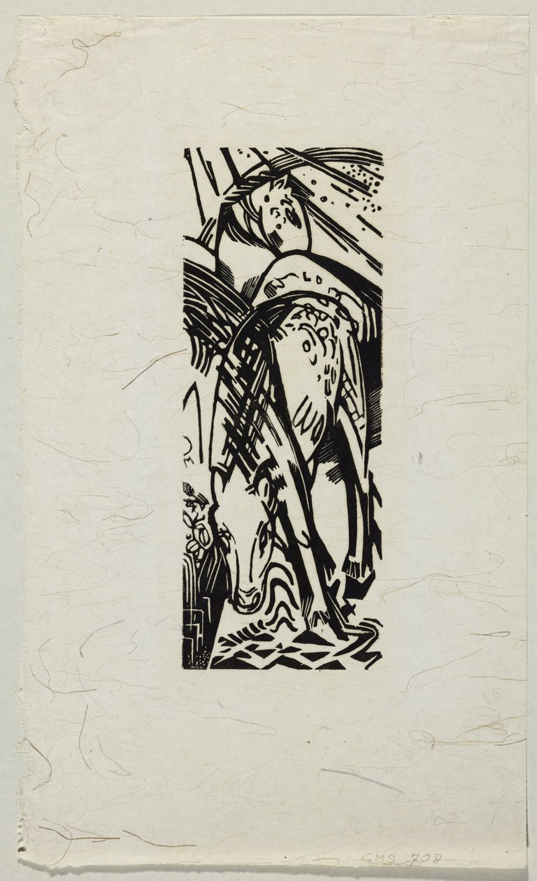 drikke hest af Franz Marc