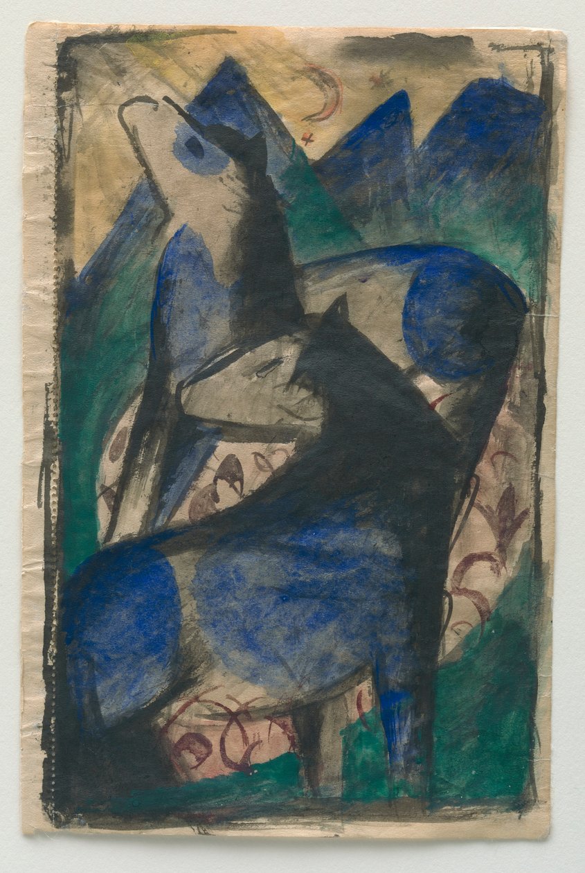 To blå heste. af Franz Marc