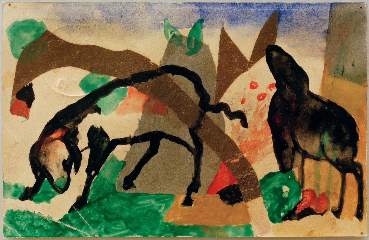Zinnobergruß af Franz Marc