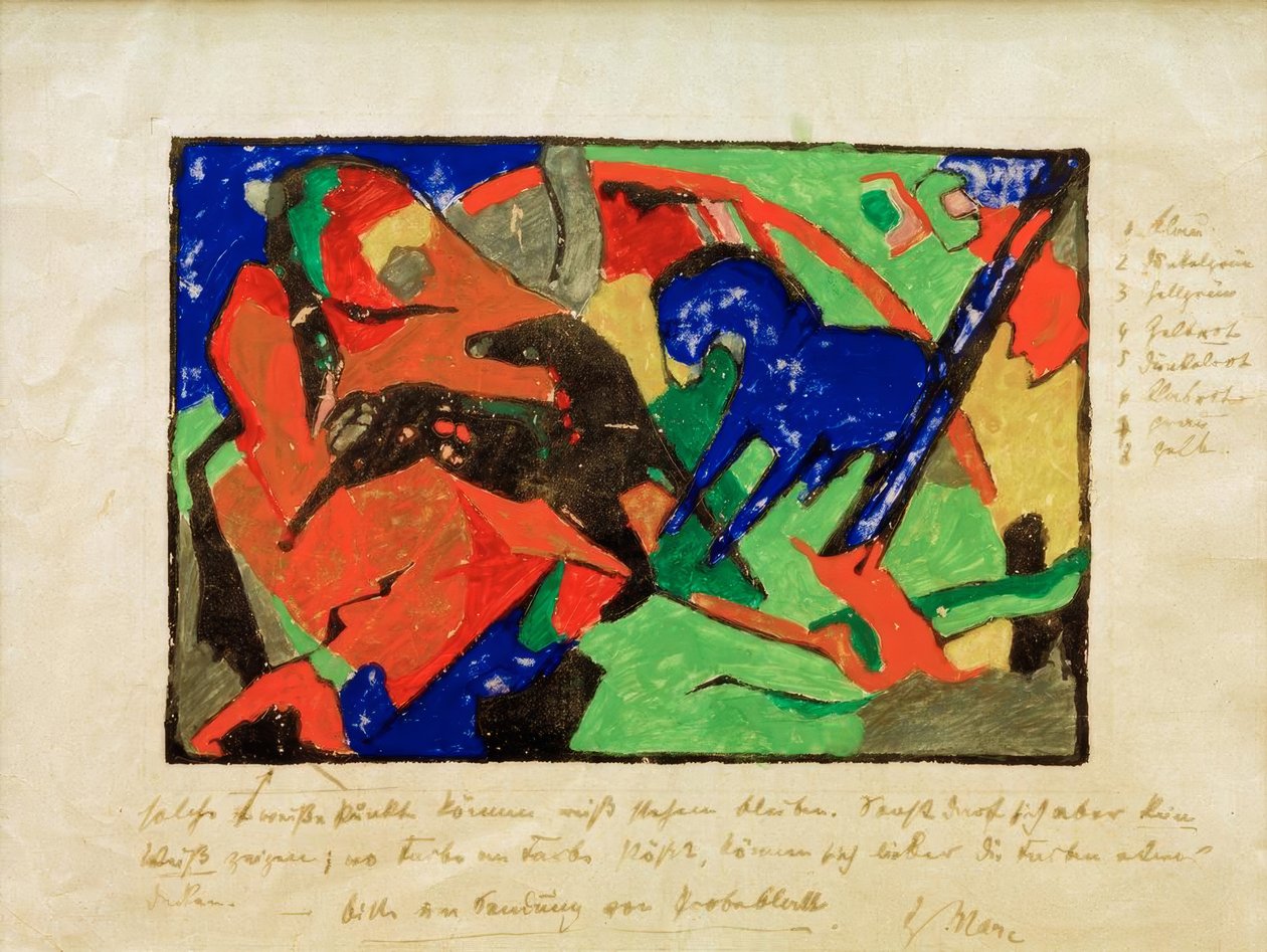 To heste af Franz Marc