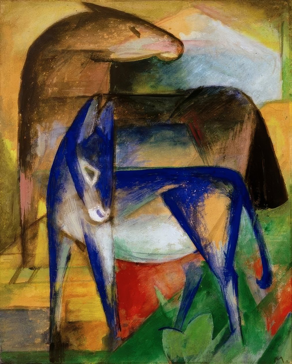 To blå æsler af Franz Marc