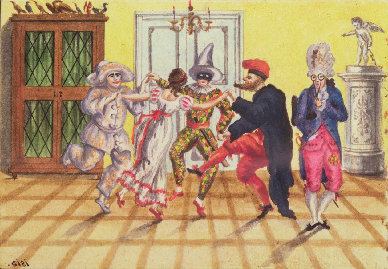 Pantomime fra Carl Baumanns journal skrevet 1813-25, 1813 (wc) af Franz Paumgarrten