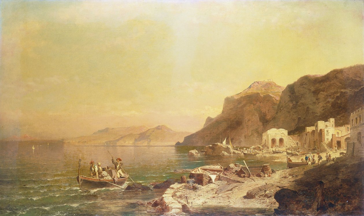 Capri Island, af Franz Richard Unterberger