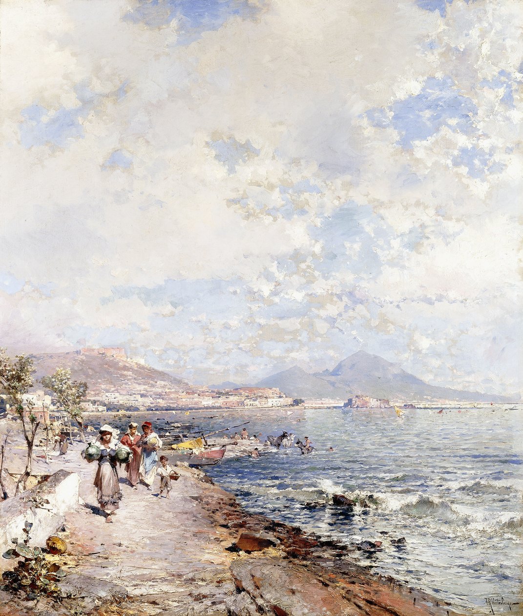Posilipo, Napoli, af Franz Richard Unterberger