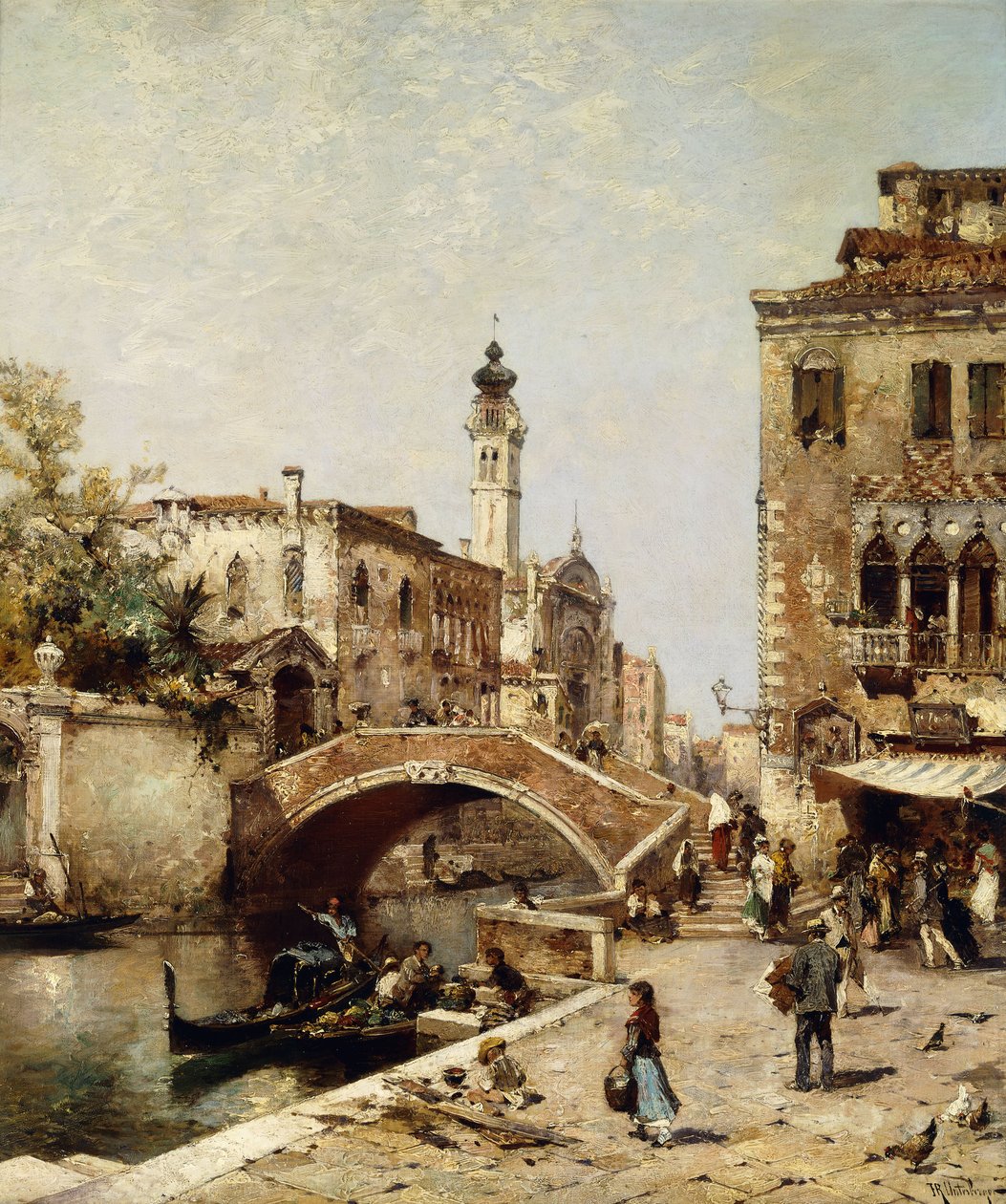 Santa Catarina-kanalen, Venedig, af Franz Richard Unterberger