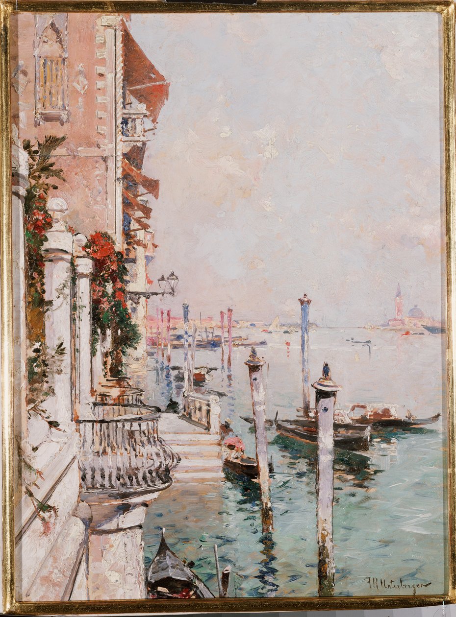 Canal Grande, Venedig af Franz Richard Unterberger