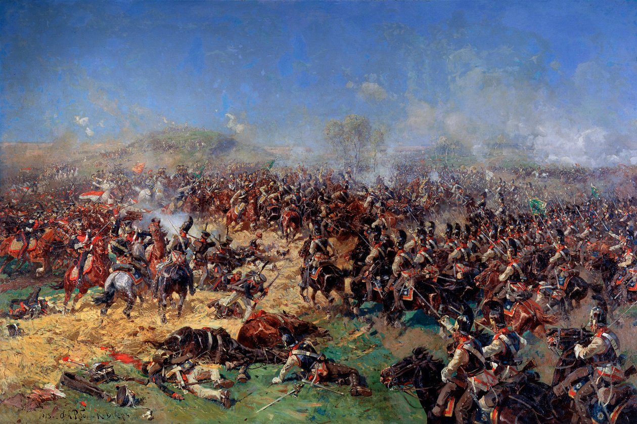 Slaget ved Borodino den 26. august 1812. Tredje fransk angreb, 1913. af Franz Roubaud
