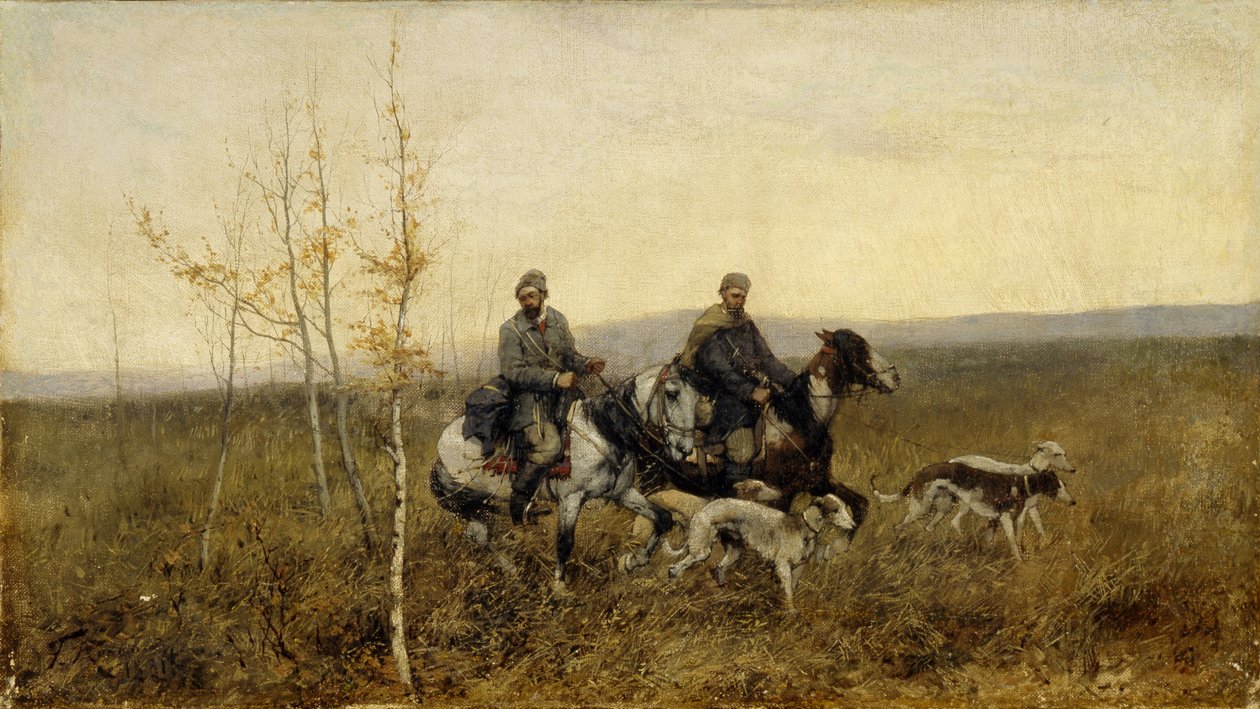 Jægerne, 1881 af Franz Roubaud
