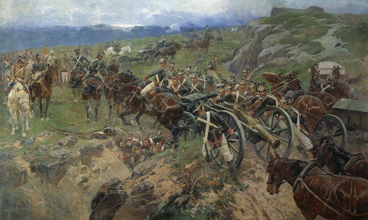 Den levende bro, 1892 af Franz Roubaud
