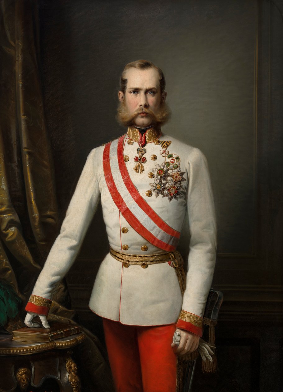Tysk: Bildnis des Franz Joseph I Portræt af Franz Joseph I af Franz Russ the Elder