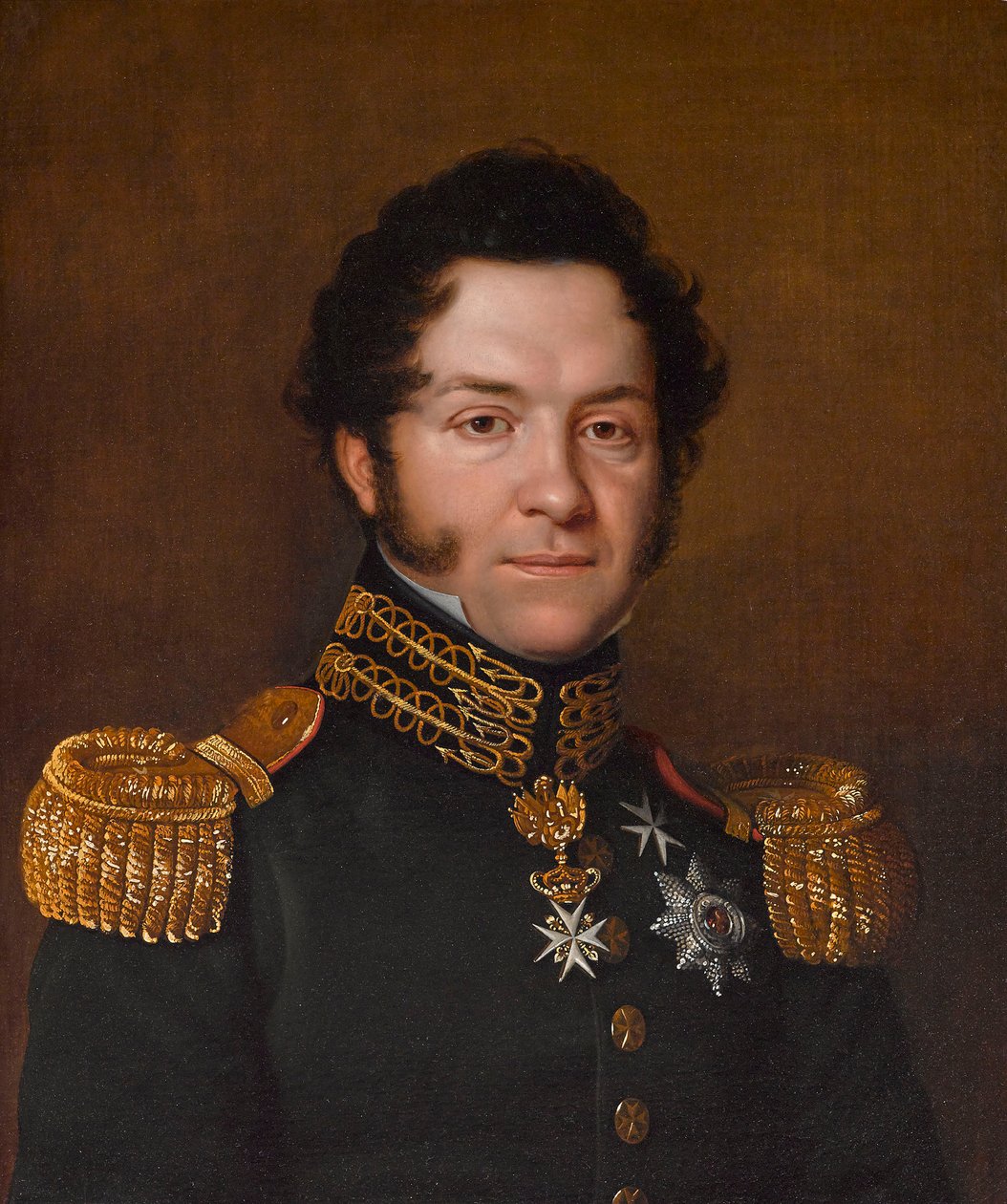 Portræt af Jean-Noé-Godefroy de Polier-Vernand 1782-1833, 1823. af Franz Seraph Stirnbrand
