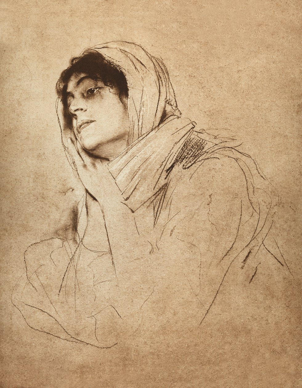 Eleonora Duse af Franz Seraph von Lenbach