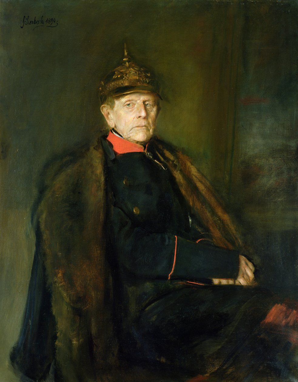 Generalfeltmarskal Helmuth Graf von Moltke (1800-91), 1890 af Franz Seraph von Lenbach