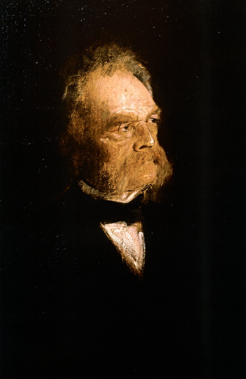 Portræt af Carl Wilhelm Siemens (olie på lærred) af Franz Seraph von Lenbach