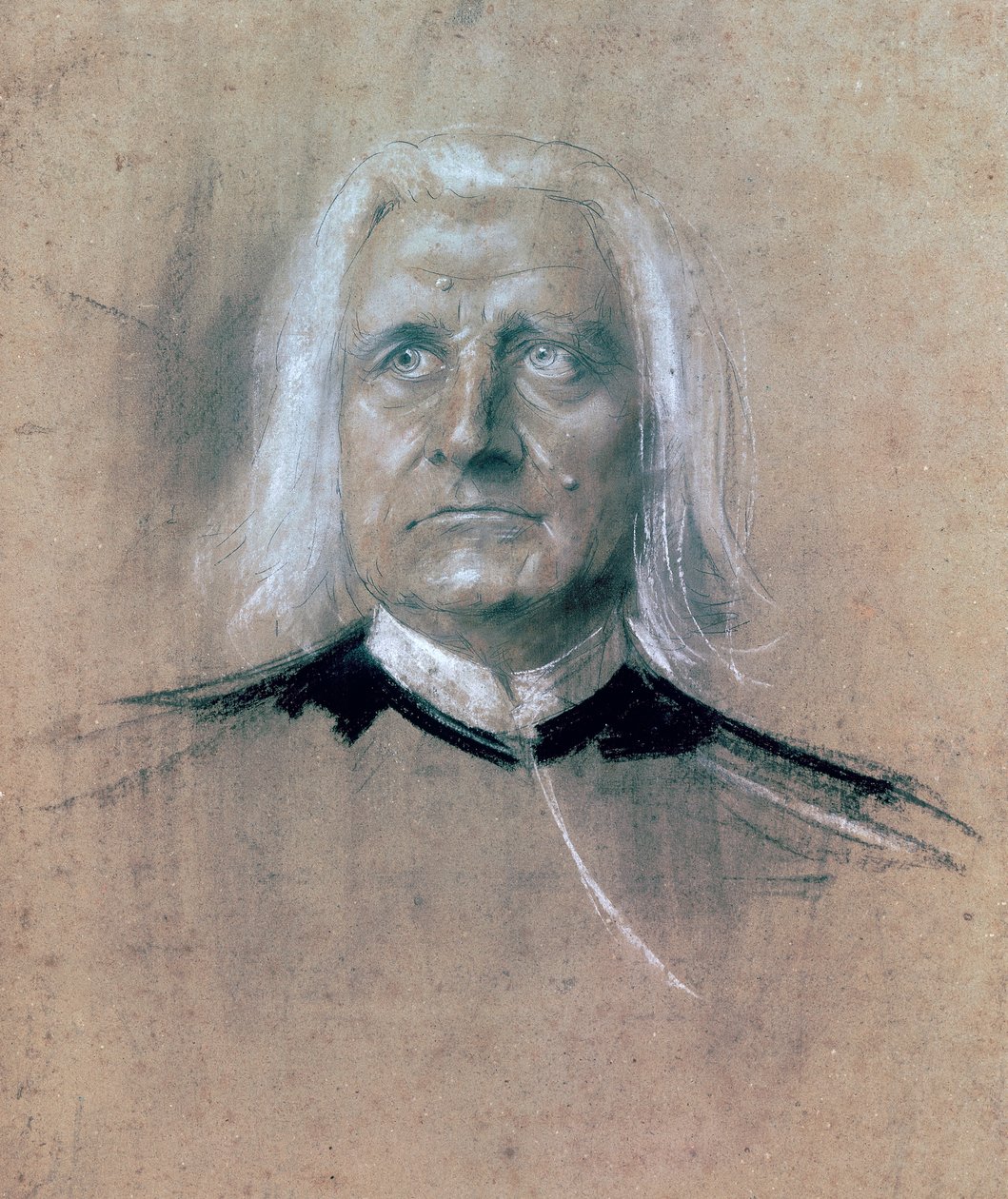 Portræt af Franz Liszt (Raiding af Franz Seraph von Lenbach