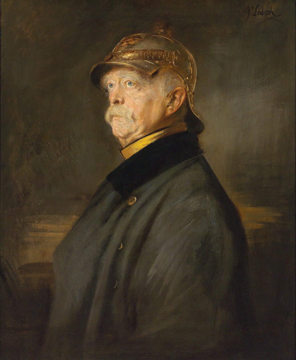 Portræt af Otto von Bismarck af Franz Seraph von Lenbach