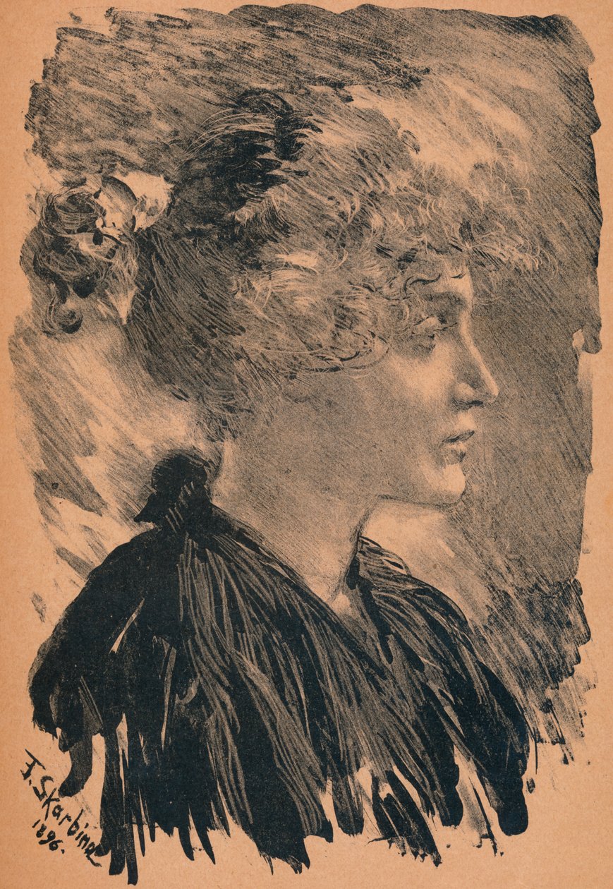 Skitse af F. Skarbina, 1896, 1898 af Franz Skarbina