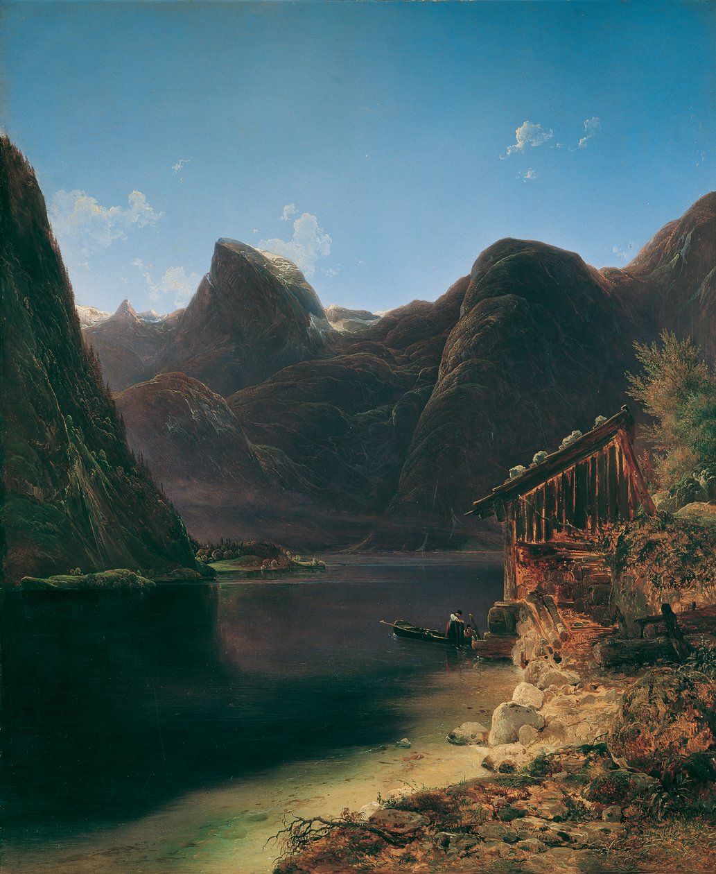 Hallstatt søen af Franz Steinfeld