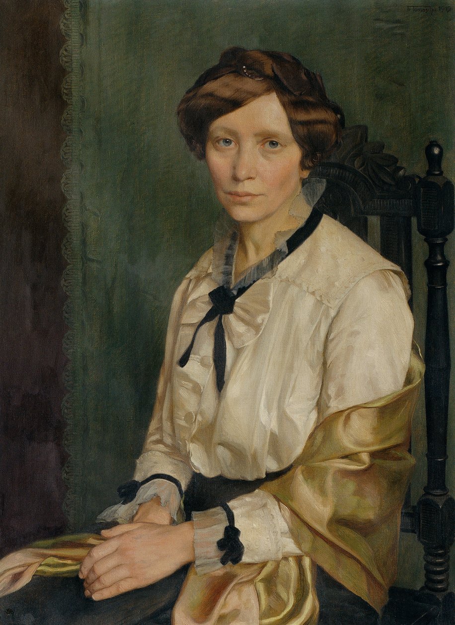 Kunstnerens kone af Franz Tomaschu