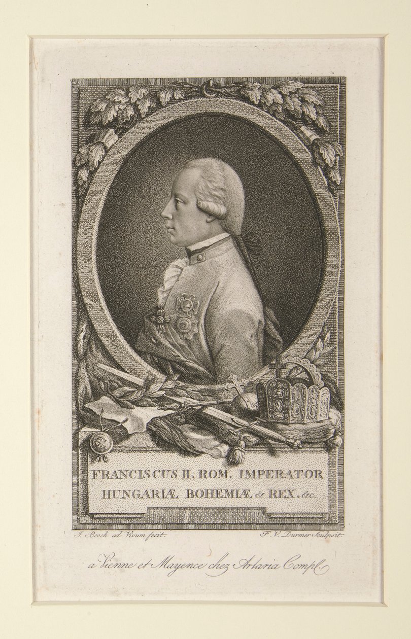 Frans II. Rom. Kejser af Bøhmen og konge af Ungarn af Franz Valentin Durmer