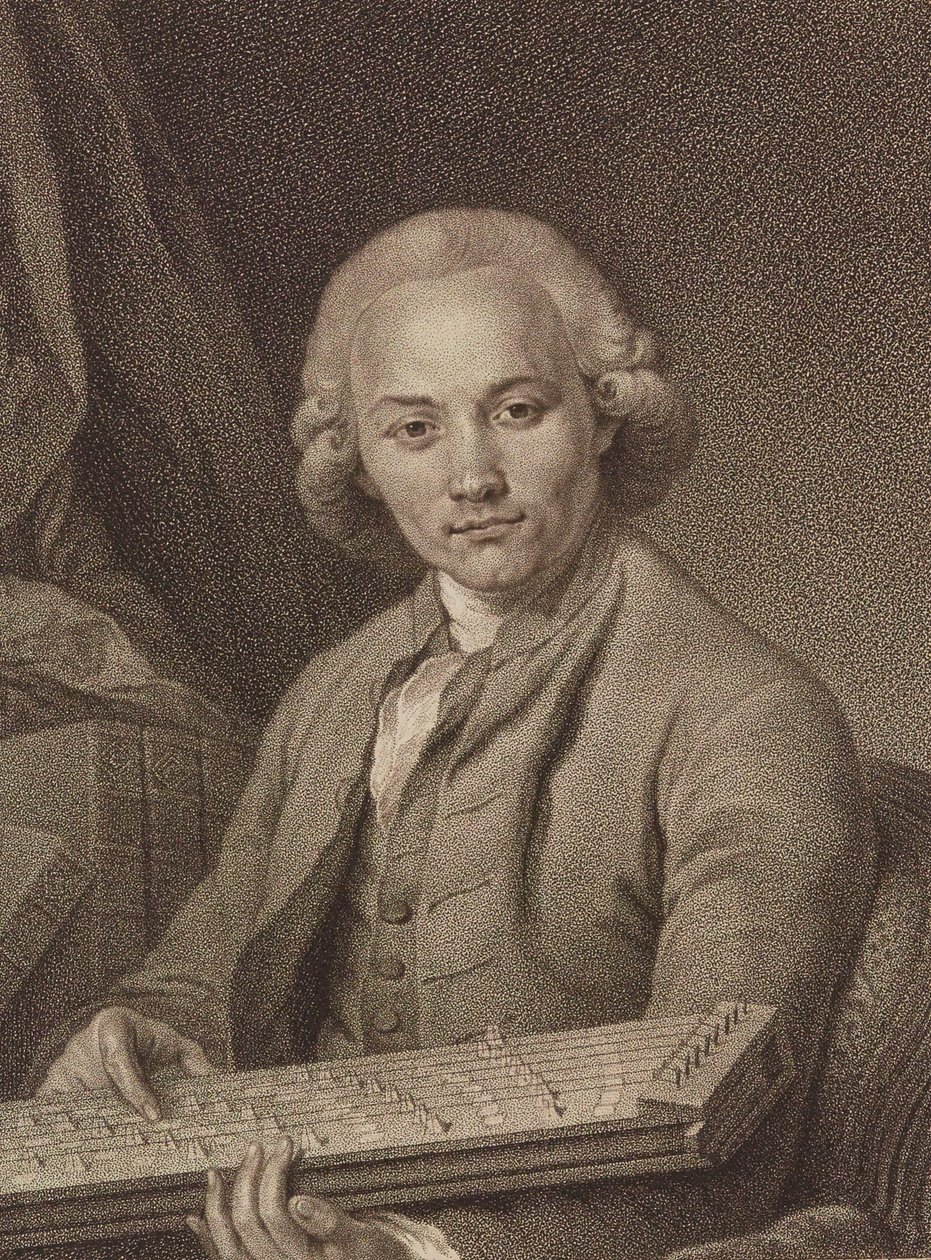 Portræt af organisten og komponisten Georg Joseph Vogler 1749-1814, ca. 1795. af Franz Valentin Durmer