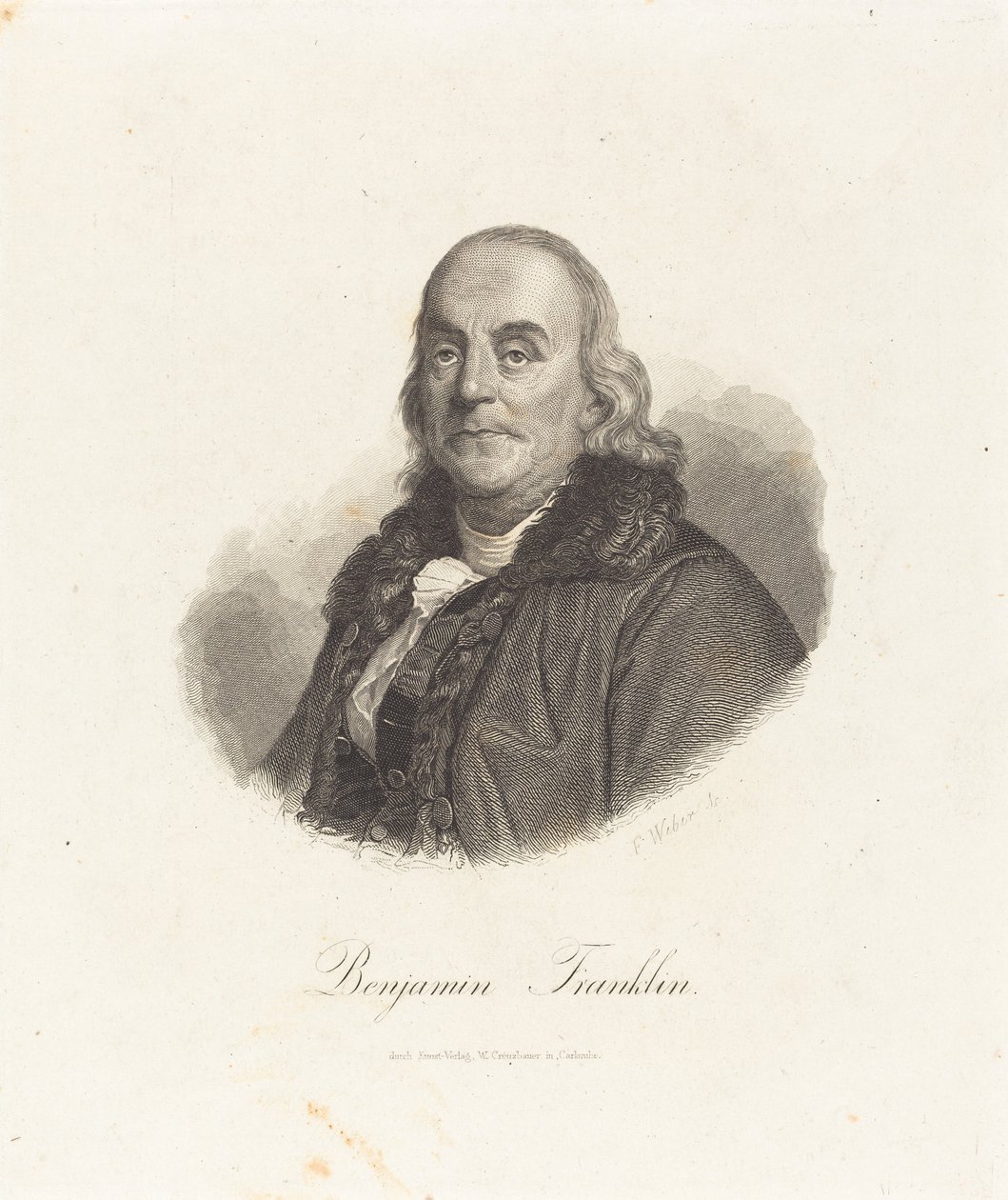 Benjamin Franklin af Franz Weber