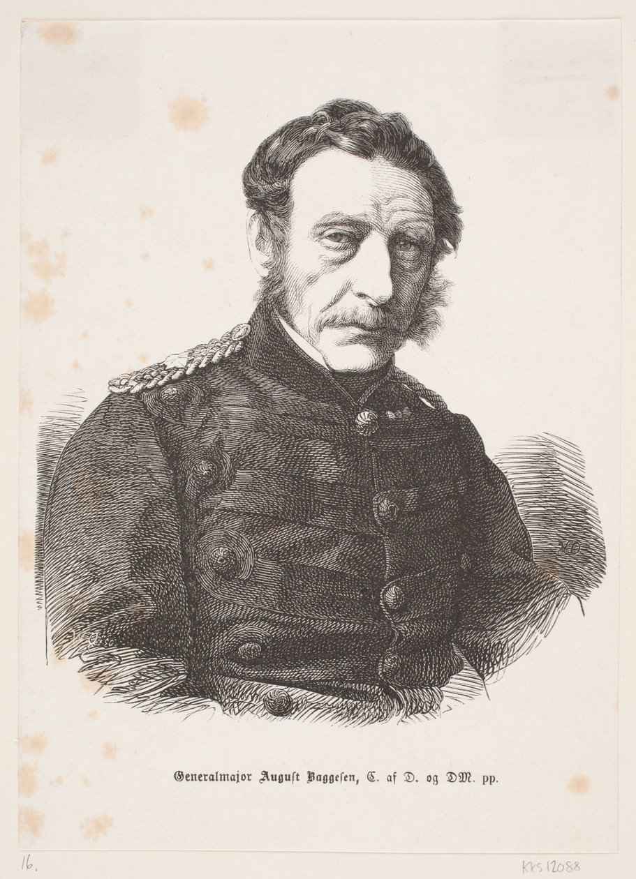 Generalmajor August Baggesen af Franz Wilhelm Obermann