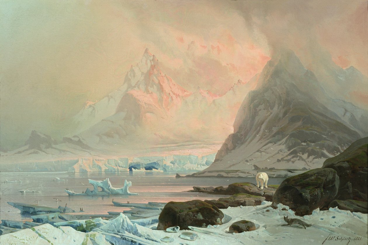 Sommernat, Spitsbergen af Franz Wilhelm Schiertz